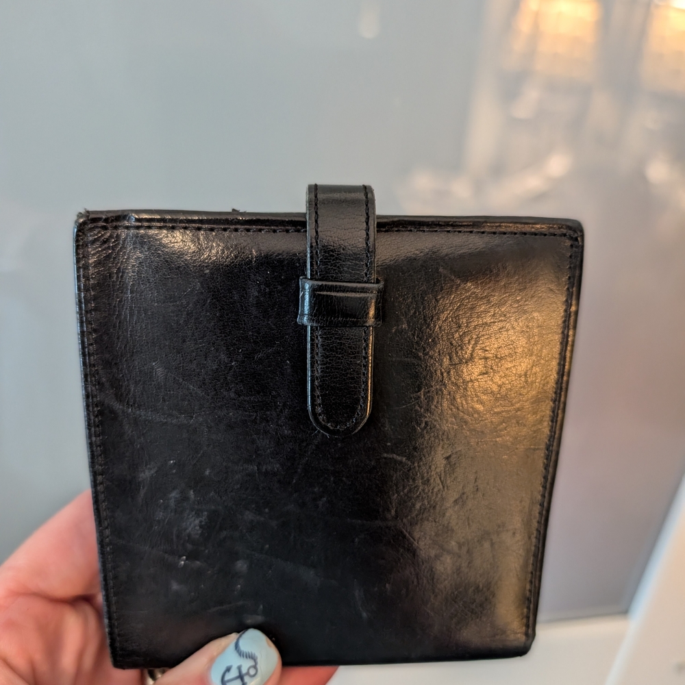 Coach Black Leather Wallet with Classic Design